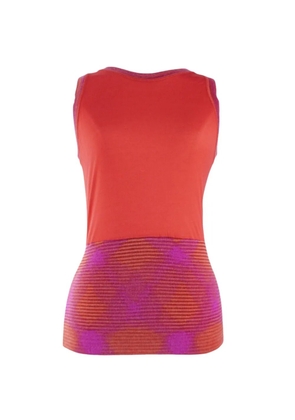 Missoni Pre-Owned ribbed-panelled tank top - Pink