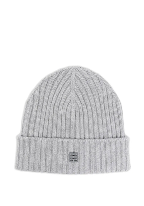 Givenchy ribbed logo beanie hat - Grey