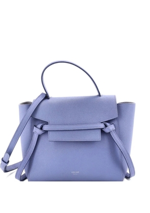 Celine Pre-Owned Belt Bag Textured Leather Nano shoulder bag - Blue