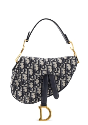 Christian Dior Pre-Owned Saddle Handbag Oblique Canvas Mini shoulder bag - Blue