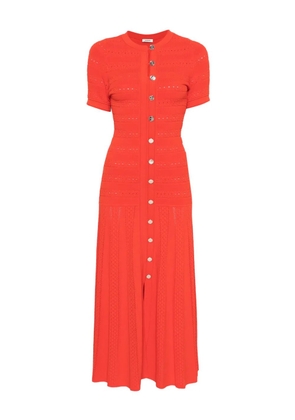 SANDRO button-up midi dress - Red
