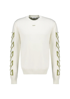 Off-White Diag outline knitted jumper - Neutrals