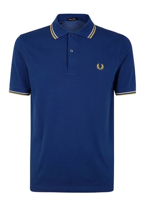 Fred Perry logo-embroidered polo shirt - Blue