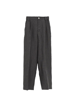 Jacquemus pinstripe pleated trousers - Grey