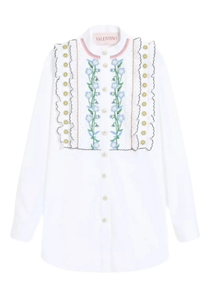 Valentino Garavani embroidered cotton shirt - White