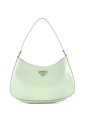 Prada Pre-Owned Cleo Shoulder Bag Spazzolato Leather Large hobo bag - Green