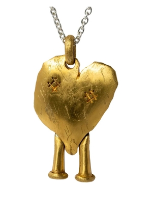 Parts of Four Heart Boy necklace - Gold