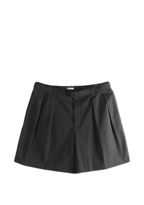 Saint Laurent pleated belt shorts - Black