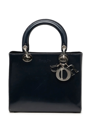 Christian Dior Pre-Owned 1997 Medium Glazed Calfskin Lady Dior satchel - Blue