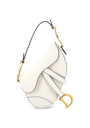 Christian Dior Pre-Owned Saddle Handbag Leather Mini shoulder bag - White