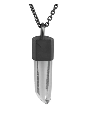 Parts of Four oxidised talisman necklace - Black