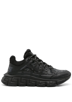 Versace Trigreca Barocco-jacquard sneakers - Black