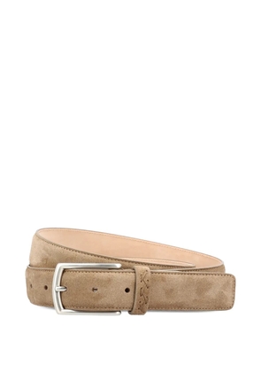 Zegna woven leather belt - Neutrals