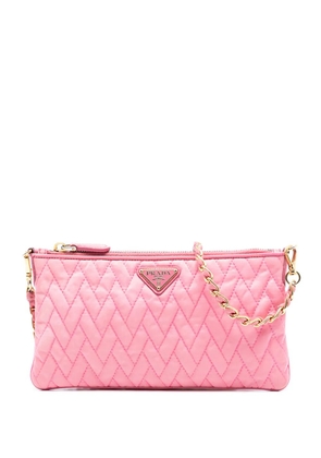 Prada Pre-Owned 2000-2013 Impuntu Tessuto Chain crossbody bag - Pink