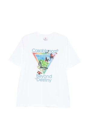 Casablanca tennis club beyond destiny graphic t-shirt - White