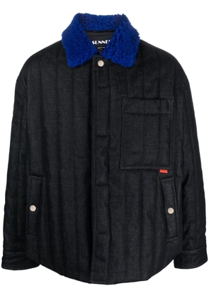 Sunnei contrast-collar padded jacket - Blue