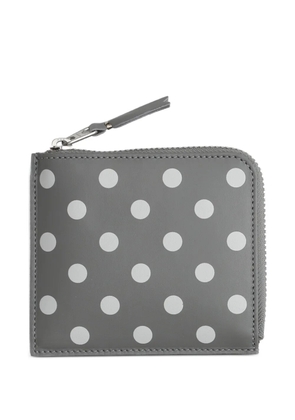 Comme Des Garçons Wallet polka-dot zip-around wallet - Grey