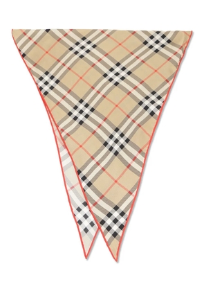 Burberry checked scarf - Neutrals