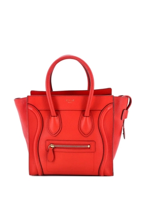 Celine Pre-Owned Luggage Bag Grainy Leather Micro tote bag - Red