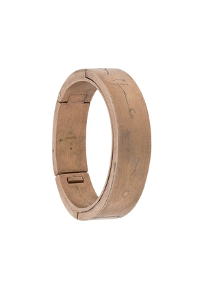 Parts of Four Sistema distressed finish cuff - Metallic