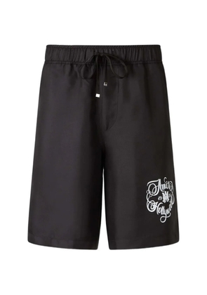 AMIRI Hollywood elasticated waistband printed shorts - Black