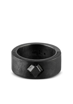 Parts of Four sterling silver Sistema ring - Black