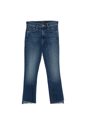 MOTHER The Insider Crop Step Fray frayed-hem jeans - Blue
