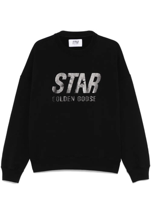 Golden Goose logo-stamp sweatshirt - Black