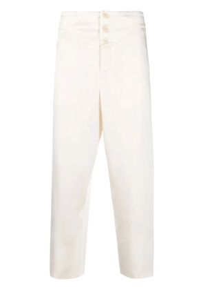 Saint Laurent buttoned slim trousers - Neutrals