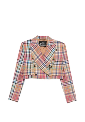 Vivienne Westwood double-breasted check jacket - Neutrals