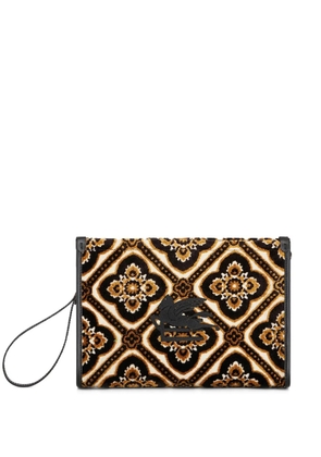 ETRO large jacquard-pattern beauty case - Neutrals