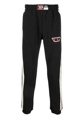 Diesel logo-patch performance track pants - Black
