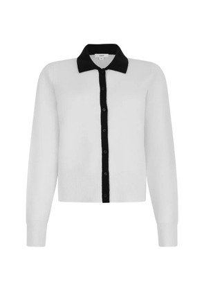 Vince button-down collared cardigan - White