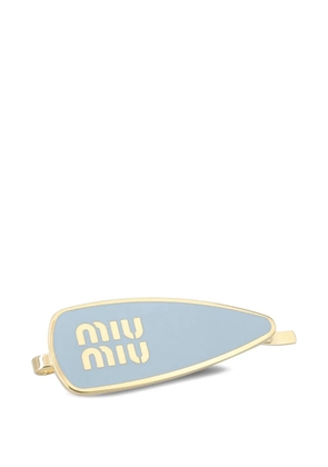 Miu Miu logo hair accessory - Gold