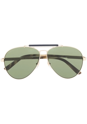 Gucci Eyewear pilot-frame sunglasses - Gold