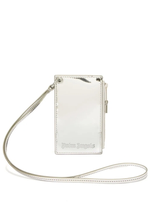 Palm Angels neck-strap cardholder - Silver