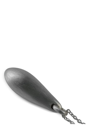 Parts of Four Chrysalis amber necklace - Grey