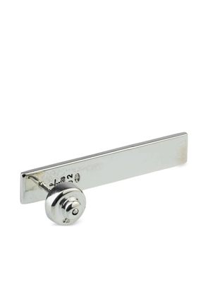 Parts of Four rectangle-shape earring - Silver