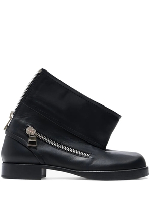 JW Anderson leather ankle boots - Black