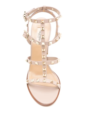 Valentino Garavani Rockstud leather sandals - Neutrals