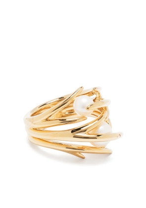 Shaun Leane Cherry Blossom pearl ring - Gold
