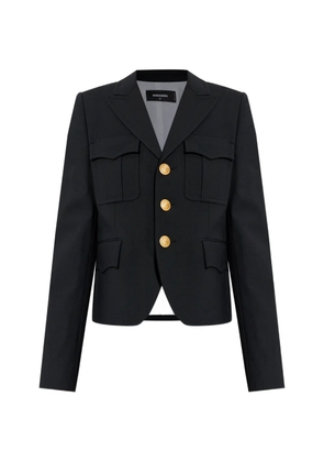 DSQUARED2 flap-pocket single-breasted blazer - Black