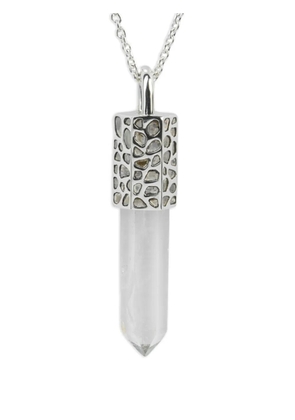 Parts of Four pavé lemurian quartz talisman necklace - Silver