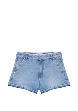 MSGM frayed shorts - Blue