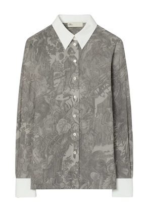 Tory Burch printed viscose shirt - Grey