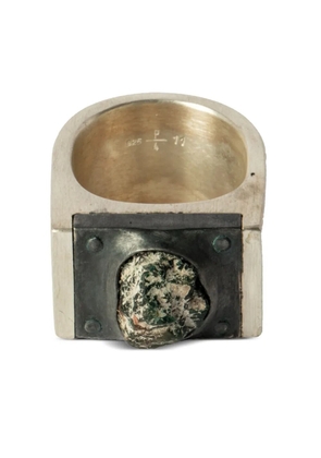 Parts of Four Plate gem-embellished ring - Silver