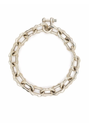 Parts of Four charm-chain choker necklace - Silver