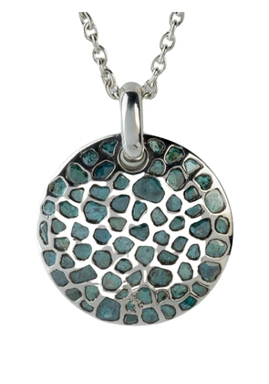 Parts of Four Disk diamond necklace - Silver