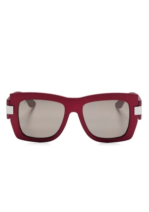 Gucci Eyewear oversize-frame sunglasses - Red