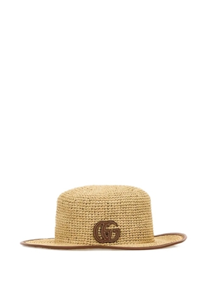Gucci Double G straw hat - Neutrals